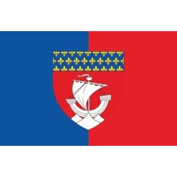 DRAPEAU VILLE DE PARIS EN TISSU 60 X 90 CM