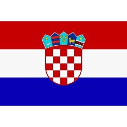 DRAPEAU CROATIE EN TISSU 90 X 150 CM