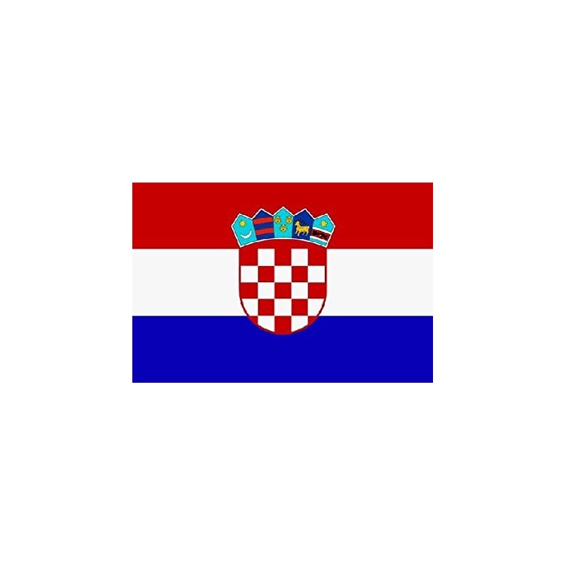 DRAPEAU CROATIE EN TISSU 90 X 150 CM DRAPEAU CROATIE EN TISSU 90 X 150 CM