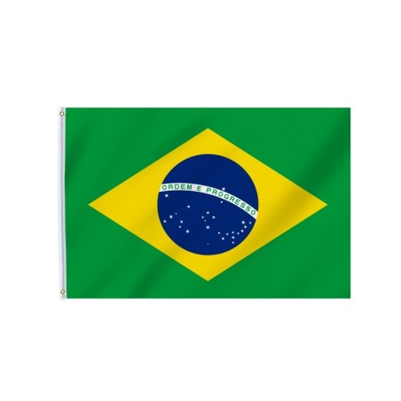 DRAPEAU DU BRESIL EN TISSU 90 X 150 CM 
