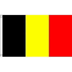 DRAPEAU BELGIQUE EN TISSU 90 X 150 CM