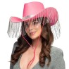 CHAPEAU COW BOY ROSE AVEC STRASS  CHAPEAU COW BOY ROSE AVEC STRASS