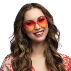 LUNETTES ORANGE FORME DE COEUR