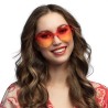 LUNETTES ORANGE FORME DE COEUR 