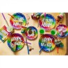 10 GOBELETS CARTON HAPPY BIRTHDAY MULTICOLORES 210 ML 10 GOBELETS CARTON HAPPY BIRTHDAY MULTICOLORES 210 ML