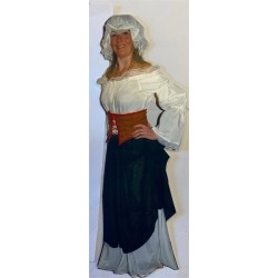 DEGUISEMENT MARIE INGALLS MEDIEVALE AUBERGISTE TAILLE 36