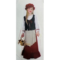 DEGUISEMENT MARIE INGALLS AUBERGISTE MEDIEVALE TAILLE 6 ANS OU 116 CM
