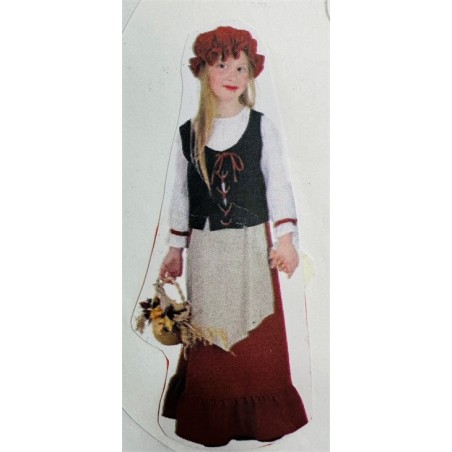 DEGUISEMENT MARIE INGALLS AUBERGISTE MEDIEVALE TAILLE 6 ANS OU 116 CM