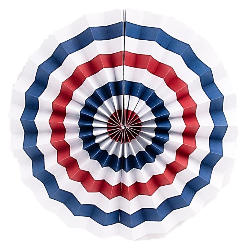 ROSETTE OU ROSACE EN PAPIER TRICOLORE BLEU BLANC ROUGE 30 CM ROSETTE OU ROSACE EN PAPIER TRICOLORE BLEU BLANC ROUGE 30 CM