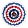 ROSETTE OU ROSACE EN PAPIER TRICOLORE BLEU BLANC ROUGE 30 CM