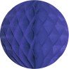 BOULE ALVEOLEE EN PAPIER BLEU ROI 20 CM