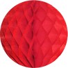 BOULE ALVEOLEE EN PAPIER ROUGE 20 CM BOULE ALVEOLEE EN PAPIER ROUGE 20 CM