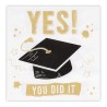 16 SERVIETTES  GRADUATION (YES ! YOU DID IT ) 33 X 33 CM  16 SERVIETTES  GRADUATION (YES ! YOU DID IT ) 33 X 33 CM