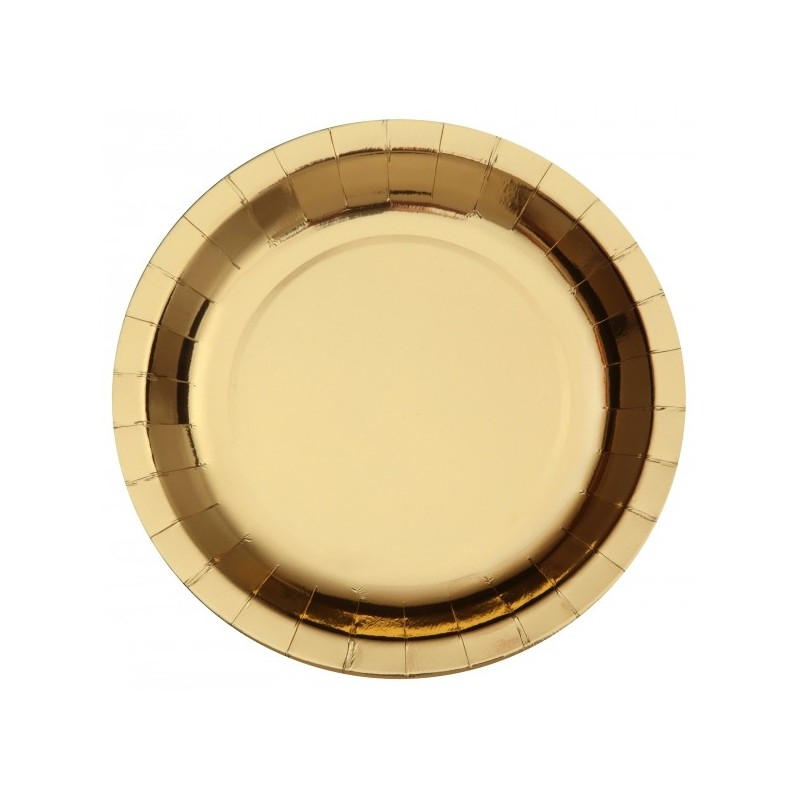 10 ASSIETTES BRILLANTES OR 26.5 CM 10 ASSIETTES BRILLANTES OR 26.5 CM