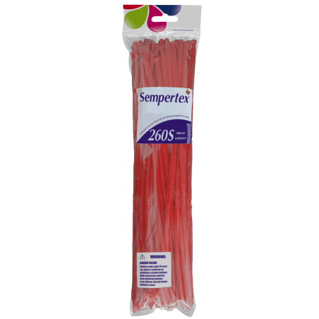 50 BALLONS A MODELER 260Q ROUGE 015