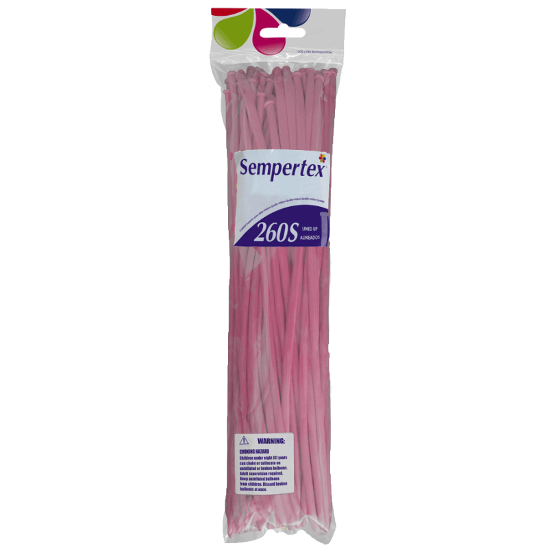 50 BALLONS A MODELER 260Q ROSE 011