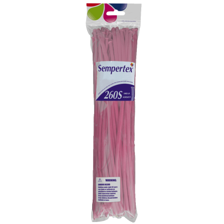 50 BALLONS A MODELER 260Q ROSE 011