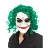 MASQUE CLOWN JOKER CHEVEUX VERT ET GRAND SOURIRE