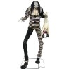 DECORATION HALLOWEEN CLOWN EFFRAYANT NOIR RAYE BLANC TENANT UN ENFANT 213 CM 