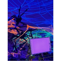 PROJECTEUR 216 LEDS IP 65 LUMIERE NOIRE 150W 31x18 CM AVEC INTERRUPTEUR