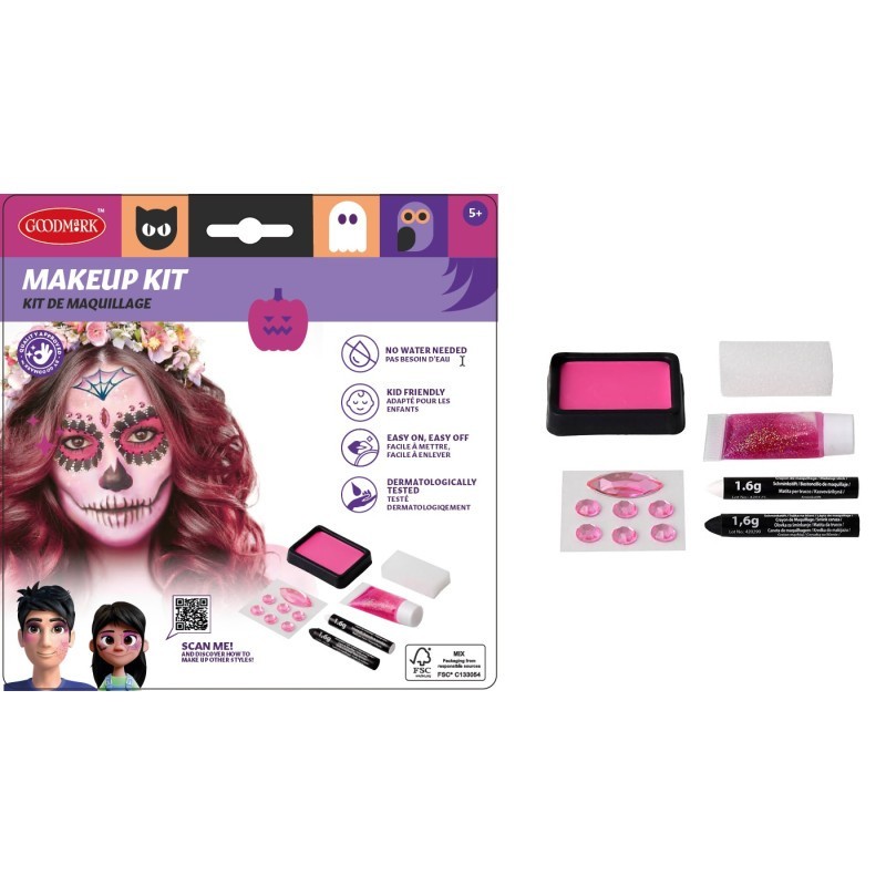 KIT MAQUILLAGE HALLOWEEN DAY OF THE DEAD 
