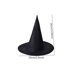 CHAPEAU NOIR DE SORCIERE TAILLE ENFANT