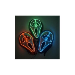 MASQUE LUMINEUX LED TERREUR FANTOME SCREAM