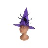 CHAPEAU DE SORCIERE ENFANT VIOLET ARANGE OU ROUGE AVEC ARAIGNEE 