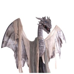 DECORATION HALLOWEEN DRAGON DEVORYS ANIME, SON ET LUMIERE 210 CM 
