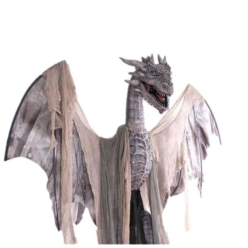 DECORATION HALLOWEEN DRAGON DEVORYS ANIME, SON ET LUMIERE 210 CM 