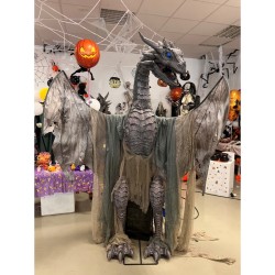 DECORATION HALLOWEEN DRAGON DEVORYS ANIME, SON ET LUMIERE 210 CM 