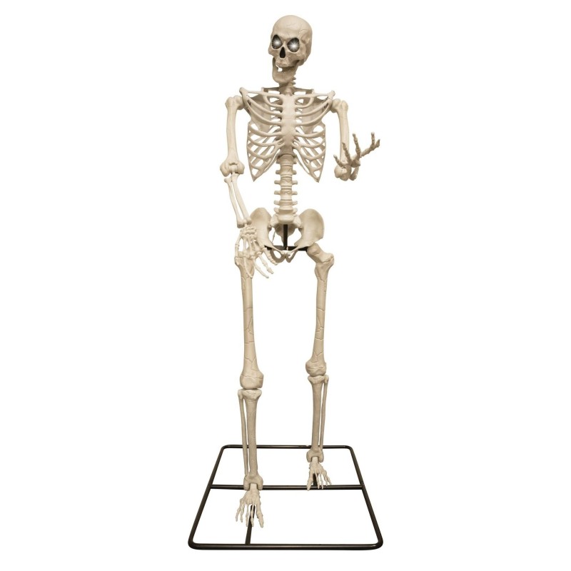 DECORATION HALLOWEEN SQUELETTE DE TITAN YEUX LUMINEUX 3.18 METRES