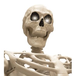 DECORATION HALLOWEEN SQUELETTE DE TITAN YEUX LUMINEUX 3.18 METRES