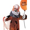 DECORATION HALLOWEEN CLOWN MALEFIQUE ORANGE NOIR SON  LUMIERE ET ANIME 166 CM