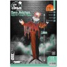 DECORATION HALLOWEEN CLOWN MALEFIQUE ORANGE NOIR SON  LUMIERE ET ANIME 166 CM