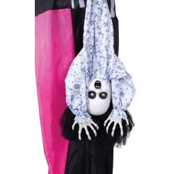 DECORATION HALLOWEEN CLOWN ROSE NOIR TENANT UN ENFANT SON  LUMIERE ET ANIME