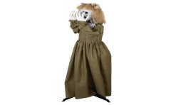 DECORATION HALLOWEEN CREEPY WOMAN FILLE SON LUMIERE ET ANIME 160 CM