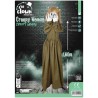 DECORATION HALLOWEEN CREEPY WOMAN FILLE  SON  LUMIERE ET ANIME 160 CM