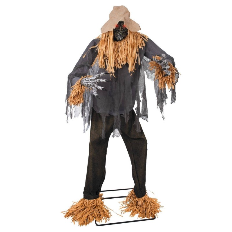 DECORATION HALLOWEEN EPOUVANTAIL SUR PIED SON LUMIERE ET ANIME 180 CM DECORATION HALLOWEEN EPOUVANTAIL SUR PIED SON LUMIERE ET ANIME 180 CM