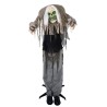 DECORATION HALLOWEEN SQUELETTE MONSTRE BOSSU SON  LUMIERE ET ANIME 160 CM