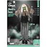 DECORATION HALLOWEEN SQUELETTE MONSTRE BOSSU SON  LUMIERE ET ANIME 160 CM