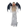 DECORATION HALLOWEEN FURIE BLANCHE ANGE DE LA MORT SON  LUMIERE ET ANIME 170 CM