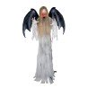 DECORATION HALLOWEEN FURIE BLANCHE ANGE DE LA MORT SON LUMIERE ET ANIME 170 CM