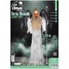 DECORATION HALLOWEEN FURIE BLANCHE ANGE DE LA MORT SON LUMIERE ET ANIME 170 CM