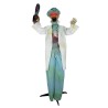 DECORATION HALLOWEEN CHIRURGIEN AVEC TROCONNEUSE SON  LUMIERE ET ANIME 178 CM