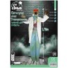 DECORATION HALLOWEEN CHIRURGIEN AVEC TROCONNEUSE SON  LUMIERE ET ANIME 178 CM