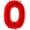 BALLON METALLIQUE CHIFFRE 0 ROUGE 66 CM BALLON METALLIQUE CHIFFRE 0 ROUGE 66 CM