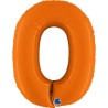 BALLON METALLIQUE CHIFFRE 0 ORANGE MAT 102 CM  BALLON METALLIQUE CHIFFRE 0 ORANGE MAT 102 CM