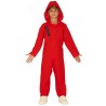DEGUISEMENT BRAQUEUR OU VOLEUR COMBINAISON ROUGE ENFANT  TAILLE 7-9 ANS  DEGUISEMENT BRAQUEUR OU VOLEUR COMBINAISON ROUGE ENFANT  TAILLE 7-9 ANS