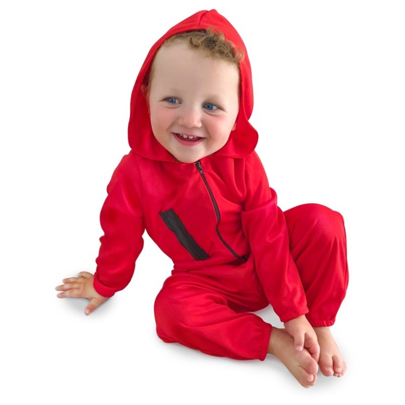 DEGUISEMENT BRAQUEUR OU VOLEUR COMBINAISON ROUGE BEBE TAILLE 12-24 MOIS DEGUISEMENT BRAQUEUR OU VOLEUR COMBINAISON ROUGE BEBE TAILLE 12-24 MOIS